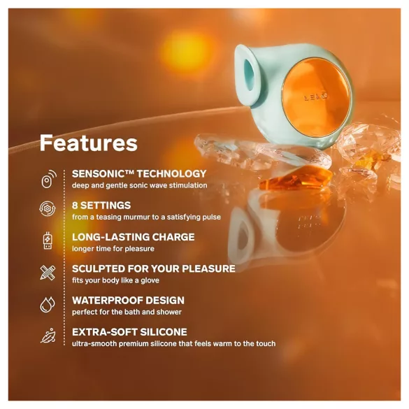 LELO Sila - clitorisstimulator met geluidsgolven - waterdicht - turquoise