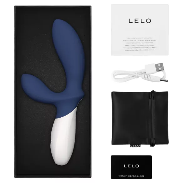 LELO Loki Wave 2 - oplaadbare prostaat vibrator - waterdicht - blauw