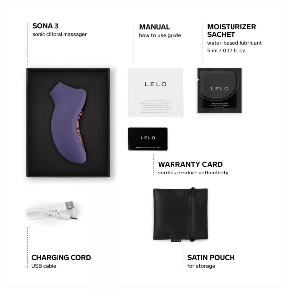 LELO Sona 3 - clitorisstimulator met geluidsgolven - paars