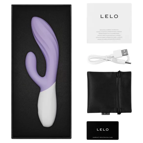 LELO INA Twist - rabbit‑vibrator met G‑punt‑ en clitorisstimulator (paars)