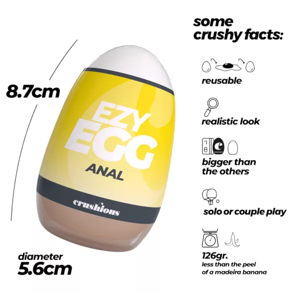 Crushious Ezy Egg Anal - masturbeerei (huidskleur)