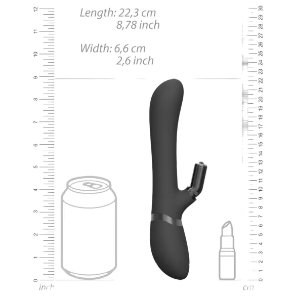 Vive Chou - vibrator met clitorisstimulator - 4-in-1 - zwart
