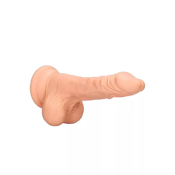 RealRock - realistische dildo met balzak - 17cm - huidskleur