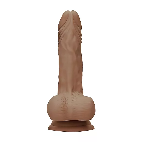 RealRock - dildo met ballen - realistisch 25cm - donker huidskleur
