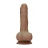 RealRock - dildo met ballen - realistisch 25cm - donker huidskleur