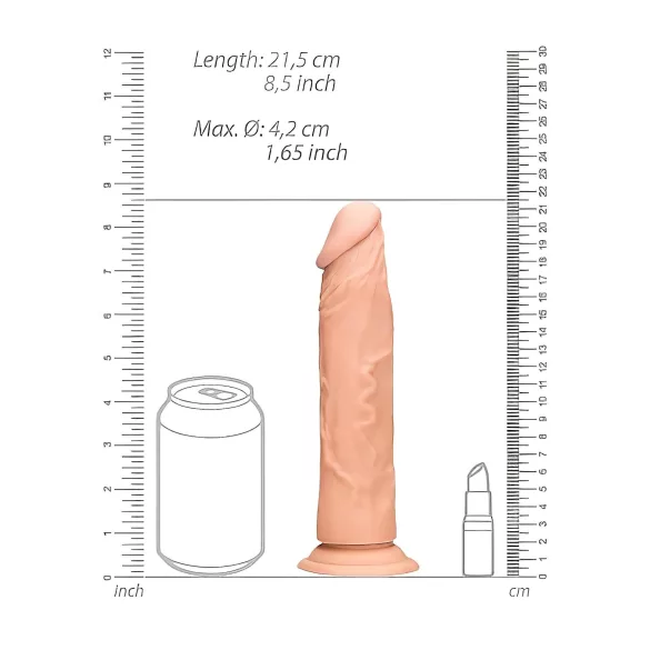 RealRock - dildo - realistisch - 20cm - huidkleur