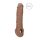 RealRock Penis Sleeve 21cm - Donker Natuurtint