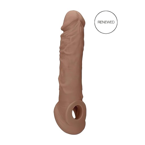 RealRock Penis Sleeve 21cm - Donker Natuurtint