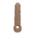 RealRock Penis Sleeve 21cm - Donker Natuurtint