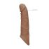 RealRock Penis Sleeve 21cm - Donker Natuurtint