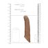 RealRock Penis Sleeve 21cm - Donker Natuurtint