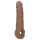 RealRock - penis sleeve - extra lang 21,5 cm - donker huidskleur