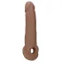 RealRock - penis sleeve - extra lang 21,5 cm - donker huidskleur