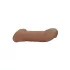 RealRock - penis sleeve - extra lang 21,5 cm - donker huidskleur