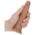 RealRock Slim - realistische dildo 15,5cm (donker natuur)