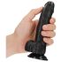 RealRock - Realistische Dildo met Zuignap - 15,5cm (zwart)