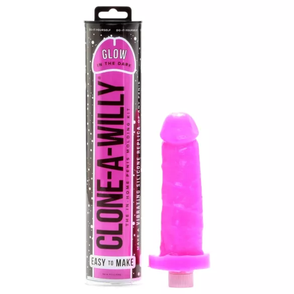 Clone-a-Willy - penis duplicator set - oplichtend - roze