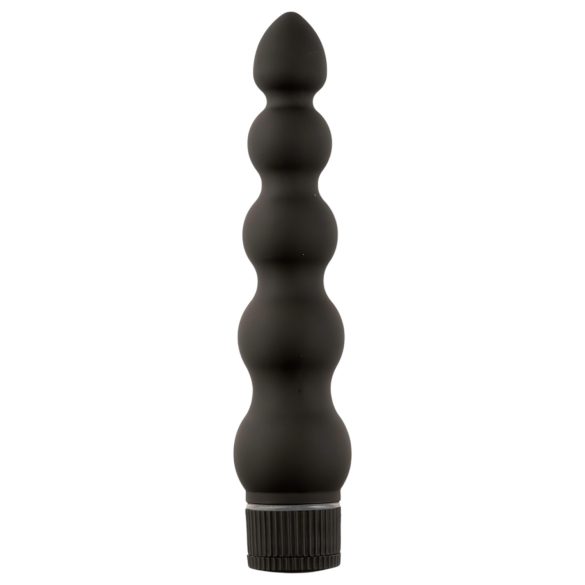 Zwarte Magie 7 - stijve 5-ketting anaal vibrator (zwart)