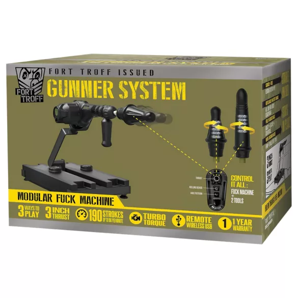 Doc Johnson Gunner System - sexmachine - zwart