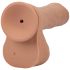 Doc Johnson Mini F-Machine - draadloze stootvibrator (natuurlijk)