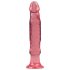 Crystal Jellies - Roze anaal dildo met zuignap