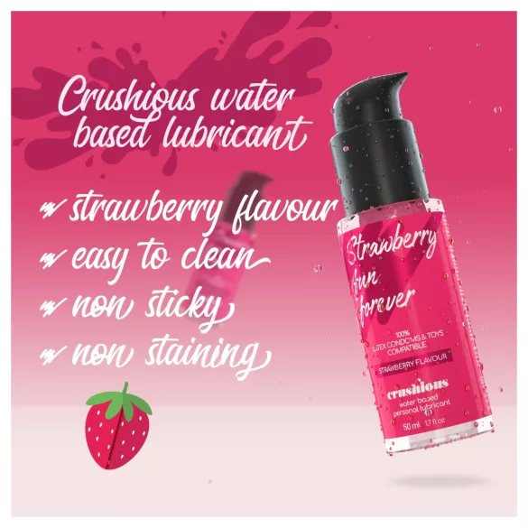 Crushious - glijmiddel op waterbasis, aardbei (50 ml)