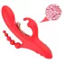 Bestoy - Vibrator met 3 armen en tong - Rood