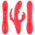 Bestoy - Vibrator met 3 armen en tong - Rood