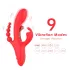 Bestoy - Vibrator met 3 armen en tong - Rood