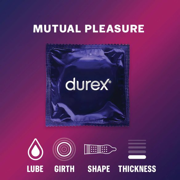 Durex Mutual Pleasure - vertragend condoom (3 stuks)