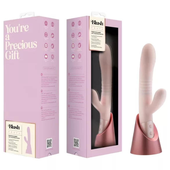 Blush Fraya - clitorale stootvibrator met arm - siliconen - roze