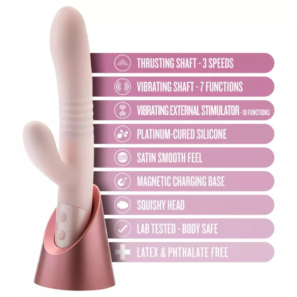 Blush Fraya - clitorale stootvibrator met arm - siliconen - roze