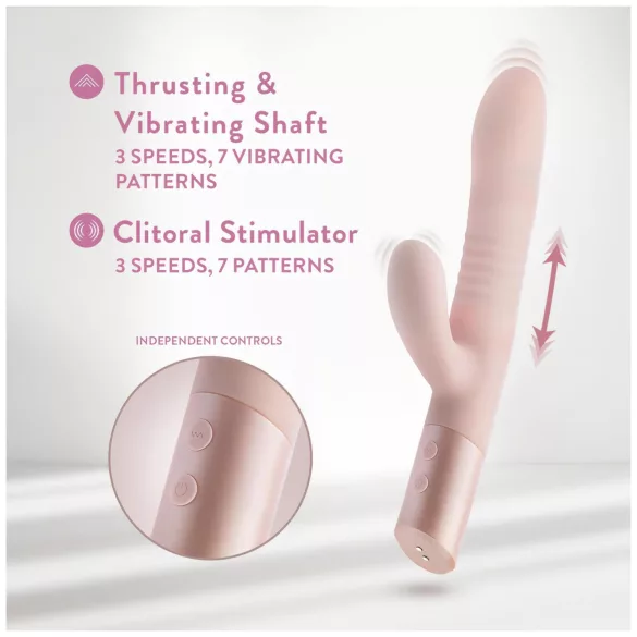Blush Fraya - clitorale stootvibrator met arm - siliconen - roze