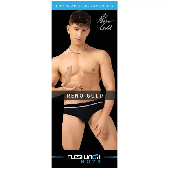 Fleshjack Reno Gold - realistische dildo - natuurkleur