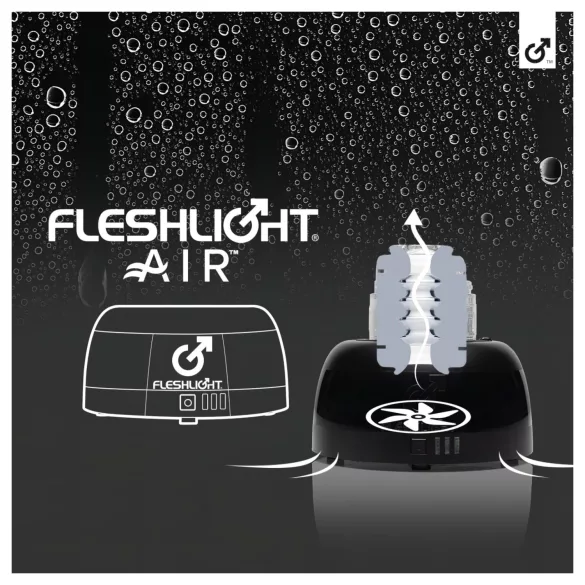 Fleshlight Air - automatische masturbator‑droger (zwart)