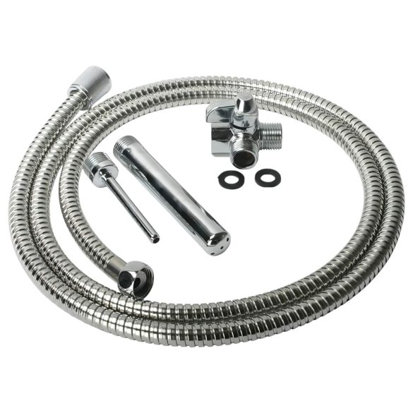 Shower Enema - aluminium intieme doucheset (zilver)