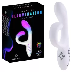   Paradise Illumination - vibrator met lichtgevende clitorisstimulator (wit)