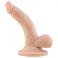   Dr. Skin 4 - realistische dildo met balzak en zuignap - huidkleur - 12cm