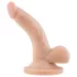 Dr. Skin 4 - realistische dildo met balzak en zuignap - huidkleur - 12cm