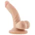 Dr. Skin 4 - realistische dildo met balzak en zuignap - huidkleur - 12cm