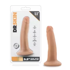   Dr. Skin 5,5 - realistische dildo met zuignap - huidkleur - 14cm