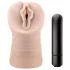 M for Men Ashley - vibrerende kunstvagina - natuurtint