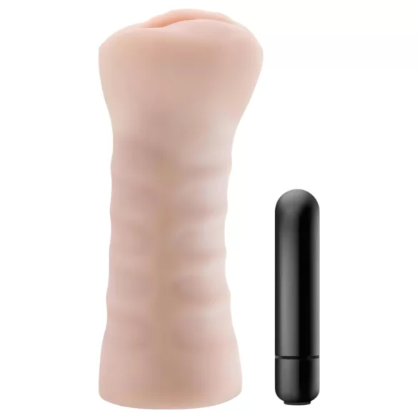 M for Men Ashley - vibrerende kunstvagina - natuurtint