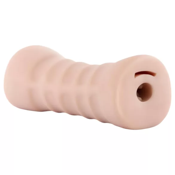 M for Men Ashley - vibrerende kunstvagina - natuurtint