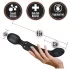 Blush Lush - 2-in-1 wand- en G-spot vibrator (zwart)