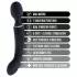Blush Lush - 2-in-1 wand- en G-spot vibrator (zwart)