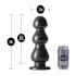 Blush Jet - dildo met zuignap - ribbels - zwart