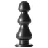 Blush Jet - dildo met zuignap - ribbels - zwart
