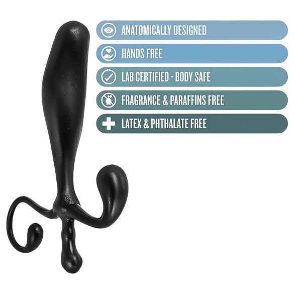 Anal Adventures - prostaat dildo - siliconen - zwart