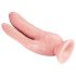 Dr. Skin 8 - natuurlijke dubbele zuignap dildo
